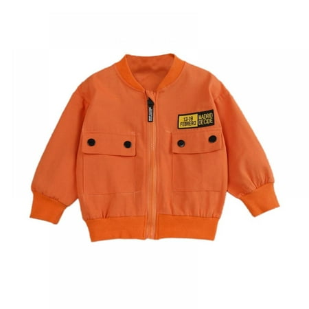 

Boys Zip-Up Jacket with Back Print Autumn Children Casual Coats