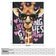 thumbnail image 4 of Nawypu Giraffe Blanket Super Cozy Soft Giraffe Animal Stuff Decor Throw Blanket for Women Warm Plush Fluffy Just a Girl Who Loves Giraffes Lightweight Flannel Gifts Blankets for Kids Adults, 4 of 6