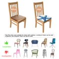 thumbnail image 5 of Summer Ocean Starfish Seat Covers for Dining Room Chairs Set Of 4,Stretch Printed Washable Chair Seat Cover with Elastic Ties and Button,Removable Waterproof Couch Cushion Covers, 5 of 6