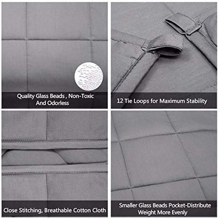 joybest Weighted Blanket 12 LBS 60X80 Queen King Size Soft Comfortable