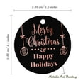 thumbnail image 6 of Inkdotpot Pack Of 100 Merry Christmas & Happy Holiday Favor Paper Tags Craft Real Rose Gold Foil Hang Tags, 6 of 6