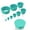 Green, variant on Funnel Flask Adapter Set,Rubber Stopper 9 Pack Filter Adapter Cones Smooth Surface Funnel Holder Kit for Laboratory Supplies ,Wear-Resisting,Green