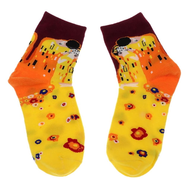 Calcetines Deportivos de para Mujer , Calcetines Casuales, Accesorio de Dibujo para Zapatillas de Deporte 4 Salvador Calcetines tobilleros de algodón unisex
