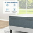 thumbnail image 4 of Canddidliike Twin Mattress, 10 Inch Memory Foam, Pressure Relieving & Back Pain, Medium Firm - Grey, 4 of 10