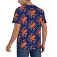 thumbnail image 2 of Hirioo Octopus for Men's Baseball T-shirt Shirts Short Sleeve Casual Summer Button Stretch T Shirts,Size S-4XL-4X-Large, 2 of 7