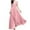 Pink, variant on Chiccall S-5XL Formal Short Sleeve Cocktail Flowy V-Neck Gown Chiffon Maxi Dress for Women