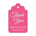 thumbnail image 1 of 100 PCS Custom Made Hang Tags Personalized Wedding Favor Thank You Gift Tags, 1 of 1