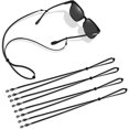 thumbnail image 1 of Lot de 5 Sangles de Lunettes, Support de Lunettes Réglable pour Lunettes de Sport et de Lecture, Corde à Lunettes Unisexe pour Hommes et Femmes, (Noir), 1 of 4