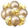 thumbnail image 1 of Globo 10 unids / set confeti globo y globos metálicos mezclados increíble Shinning Sight para su fiesta de boda dormitorio decoración Tomshoo Globo, 1 of 3
