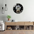 thumbnail image 5 of 15.75 Inch Golden Diamond-Edged Glass  Wall Clock,  Aa Battery Powered, Suitable for Living Room, Bedroom, Office Space (Battery Not Included), 40cm, 5 of 9