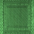 thumbnail image 1 of Ahgly Company Indoor Square Southwestern Emerald Green Country Area Rugs, 7' Square, 1 of 4