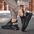 thumbnail image 4 of YYTLCH Men's Shoes Platform Mesh Slip-on Air Cushion Sneakers Lightweight, 4 of 5