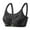 Black, variant on Sokhug Women's Plus Size Bra,Casual Lace Shaping Cup Plus Size Extra-Elastic Wirefree Underwear