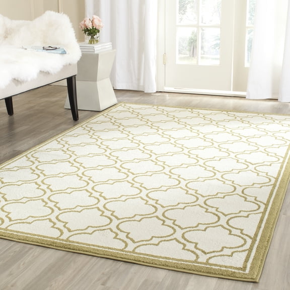 Safavieh Amherst Wilson Geometric Area Rug, Ivory/Light Green, 3' x 5'