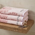 thumbnail image 7 of REGALWOVEN Pure Cotton Decorative Hand Towels with Dandelion Pattern, Ultra Soft Absorbent Quick Dry Bathroom Towels for Home, Spa, 29" x 13" Brown 2pk, 7 of 7