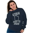 thumbnail image 3 of Utah Easy To Draw Beehive State Sweatshirt for Men or Women Brisco Brands S, 3 of 5