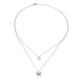 thumbnail image 2 of Cheers US Rhinestone Butterfly Choker Necklace Silver Sparkly Adjustable Crsytal Necklaces Chain for Women, 2 of 7