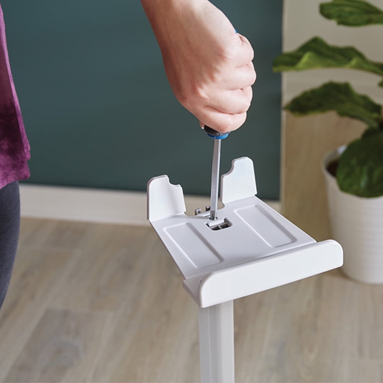FLEXSON Floor Stand For SONOS ONE Or PLAY:1 Speaker - Single, White, Includes Power Extension Cable
