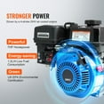 thumbnail image 4 of KFFKFF Gasoline-Powered Trash Pump, 2 in/50 mm, 6.5HP 132 GPM 4-Stroke Engine for Water Transfer with 98 ft Max Lift, 26 ft Max Suction, Inlet Filter, Cast Iron Impeller for Irrigation and Pools, 4 of 9