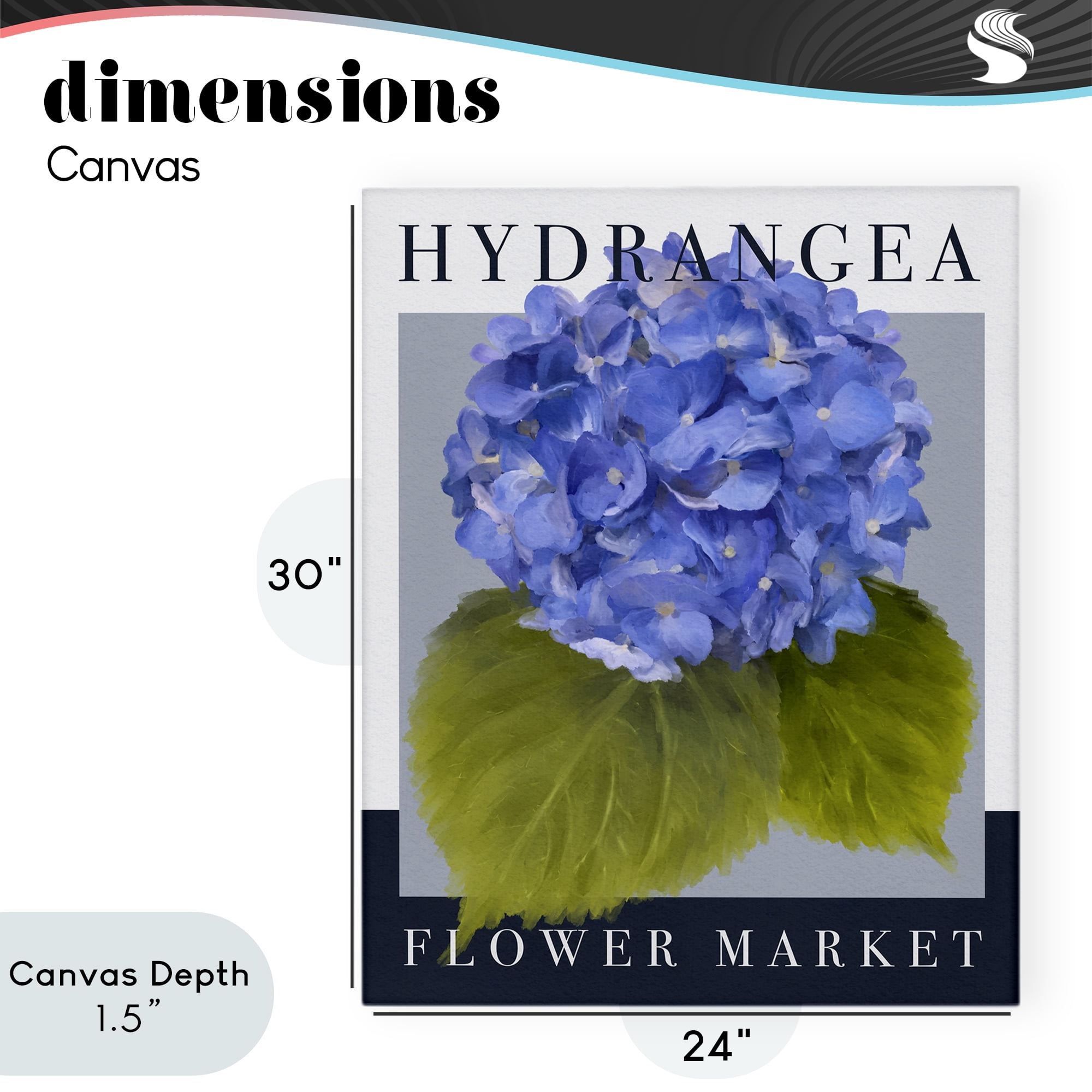 Stupell Industries Hydrangea Flower Market Canvas Wall Art, design by Jennifer Stith