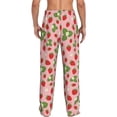 thumbnail image 3 of Goofa Strawberries Printed Soft Pajama Pants for Men, Wide Leg Comfy Casual Lounge Yoga Pants-Medium, 3 of 9