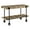 Rustic Oak, variant on Furniture of America Acres Wood Walnut Console Table with Metal Black Wheels