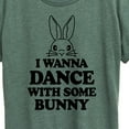 thumbnail image 3 of Instant Message Cute Easter Bunny Women's Short Sleeve Graphic Tee, Sizes SM-4XPL, 3 of 6