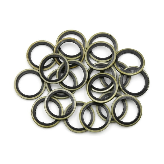 20pcs Engine Oil Crush Washers Drain Plug Gaskets 18mm ID. 25mm OD. for Auto Car