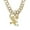 Gold-18inch, variant on Miami Necklaces Cuban Pedant Necklace, Iced Out Bling Diamond Jewelry Silver/Gold Hip Hop Cuban Link Chains for Men Women