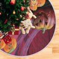 thumbnail image 5 of FMSHPON Halloween Halloween Pumpkin Xmas Christmas Tree Skirt Stand Mat for Holiday Party Decoration Indoor Outdoor 48 inches, 5 of 6