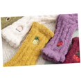 thumbnail image 4 of 1 par de calcetines de lana coral para niños, calcetines de felpa esponjosos, calcetines de lana coral, calcetines para dormir, pantuflas de lana, calcetines de toalla (púrpura), 4 of 4