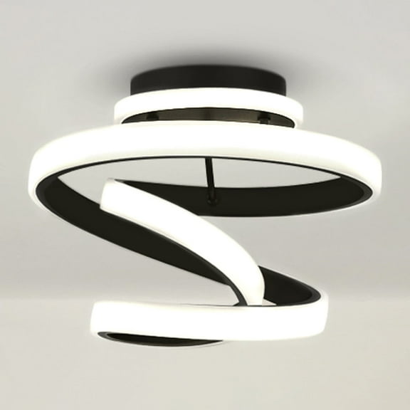 Luxury Modern Ceiling Light, Matte Black, UQL4490