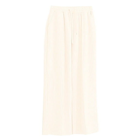 Ruyang Girls Wide Leg Pants Elastic High Waisted Casual Trousers Flowy Palazzo Pants Summer Fall Clothes for Kids Pants