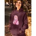 thumbnail image 2 of Anime Girl W Face Mask Hoodie Women -Image by Shutterstock, Female 3X-Large, 2 of 4