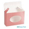 thumbnail image 4 of Uxcell 4"x3"x1" Paper Soap Box with Window Homemade Soap Boxes Oval Presents Packaging Boxes, Pink 30 Pack, 4 of 6