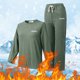 thumbnail image 4 of Gibobby Ropa interior termica Camisas térmicas de manga larga para mujer Cuello redondo Forro polar Camisetas sin mangas térmicas Chaleco Tops de invierno Casual Tops sueltos 1 paquete de（Verde， L), 4 of 5