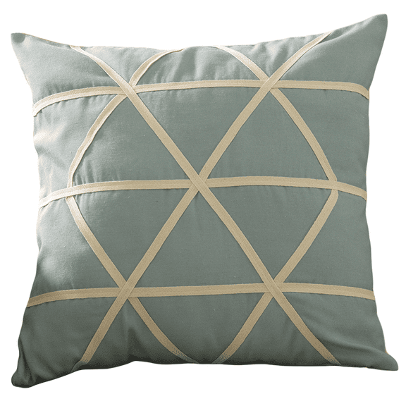 HomeMagic Decorative Pillow Cover, 18" x 18", Ray of Light, Teal