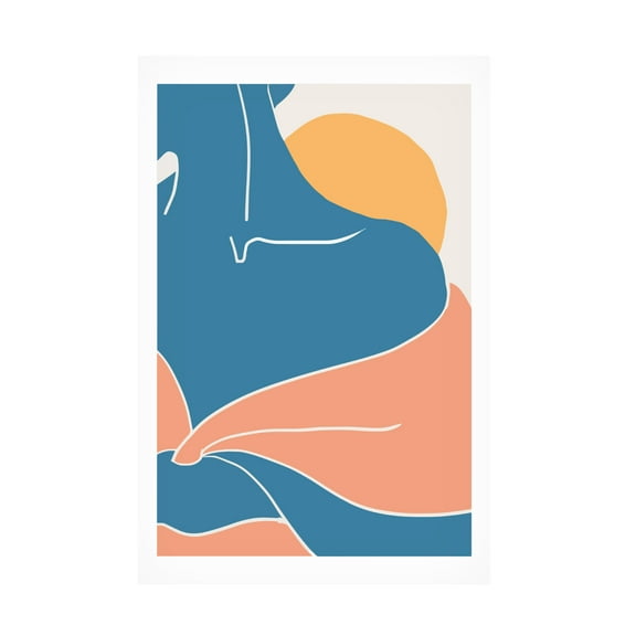 Pictufy Studio II 'Blue Shoulder' Canvas Art - 12 x 19 Inches