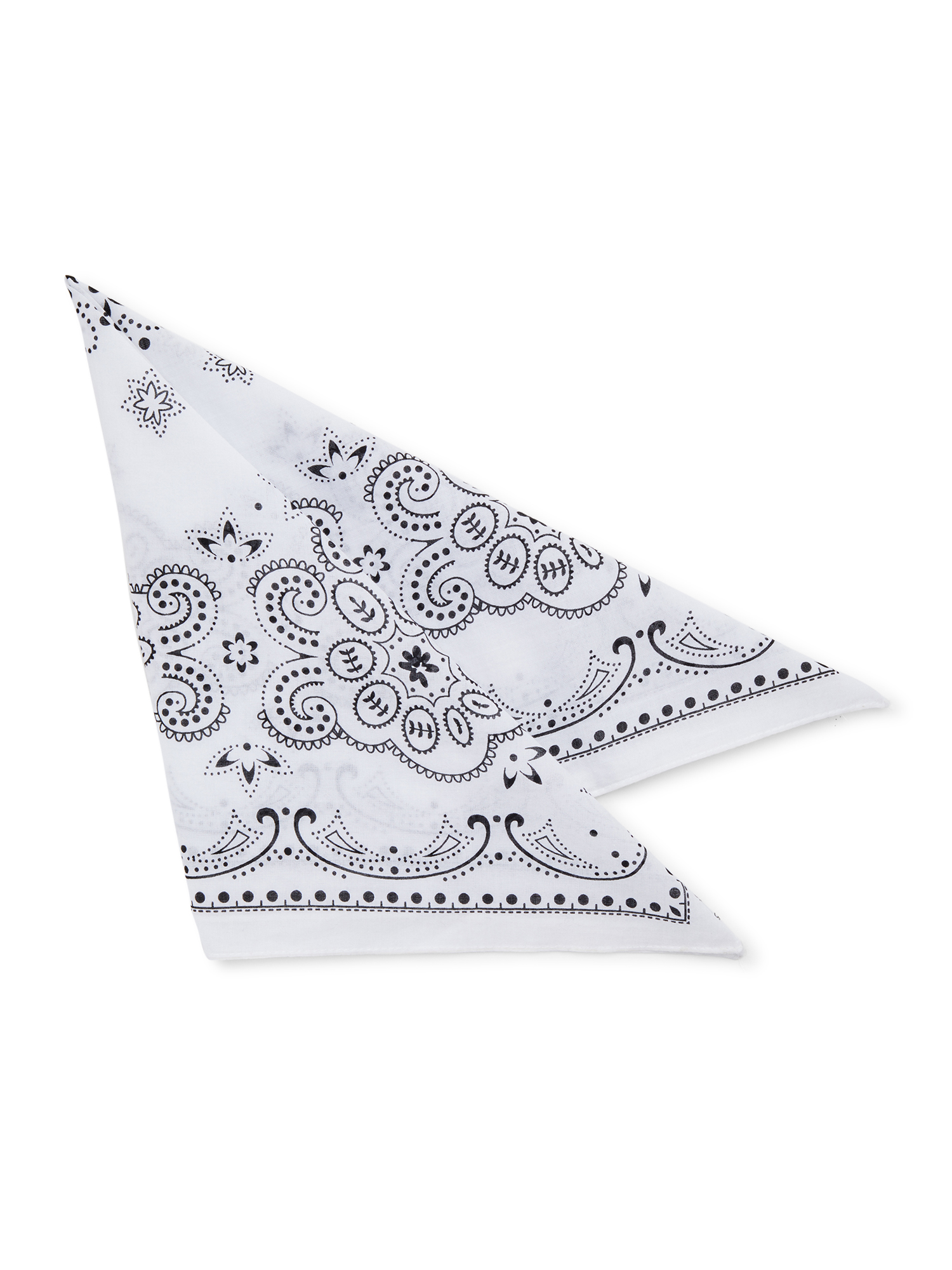 Time and Tru Women's Western Star Bandana Arctic White Black Soot - image 2 of 2