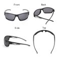 thumbnail image 4 of JUST GO Polarized Sports Sunglasses for Baseball Running Cycling Fishing Golf, Black, Grey, 4 of 7