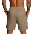thumbnail image 3 of Iaqnaocc Mens Shorts Beach Drawstring Mens Shorts Casual Big and Tall Quick Drying Running Workout Summer Elastic Pants With Pockets Khaki 3XL, 3 of 3