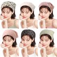 thumbnail image 2 of 6 uds pañuelo Floral para la cabeza, bandanas de gasa para el cabello, bandas elásticas para el cabello, diademas bohemias, bufanda para el cabello, banda para el cabello bonita, 2 of 5