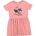 thumbnail image 3 of Inktastic Stealin' Your Heart Cute Raccoon Girls Toddler Dress, 3 of 5