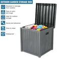 thumbnail image 4 of Topcobe 51 Gallon Resin Large Deck Box, Outdoor Patio Organization and Storage Furniture, Tools Box Toys for Garden Pool, Gray, 4 of 6