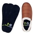 thumbnail image 2 of NotSocks™ - Insole Socks, Anti-Odor Washable Shoe Liners, One Size Fits Women’s 4-Men’s 12, Smoke Black, Reusable Sockless Comfort (3-Pack), 2 of 8