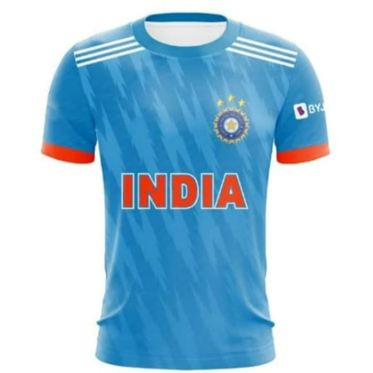 India ODI Cricket Team Official World Cup Jersey 2023 Large