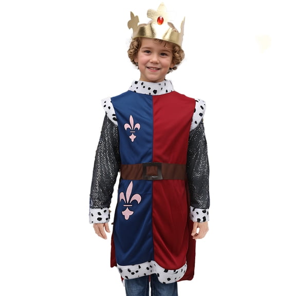 King Arthur Medieval Costume for Stage Performance at Halloween Party