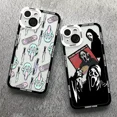 thumbnail image 2 of Funda Scary Screaming Art Angel Eyes Para iPhone 14, 13, 12, 2 of 7