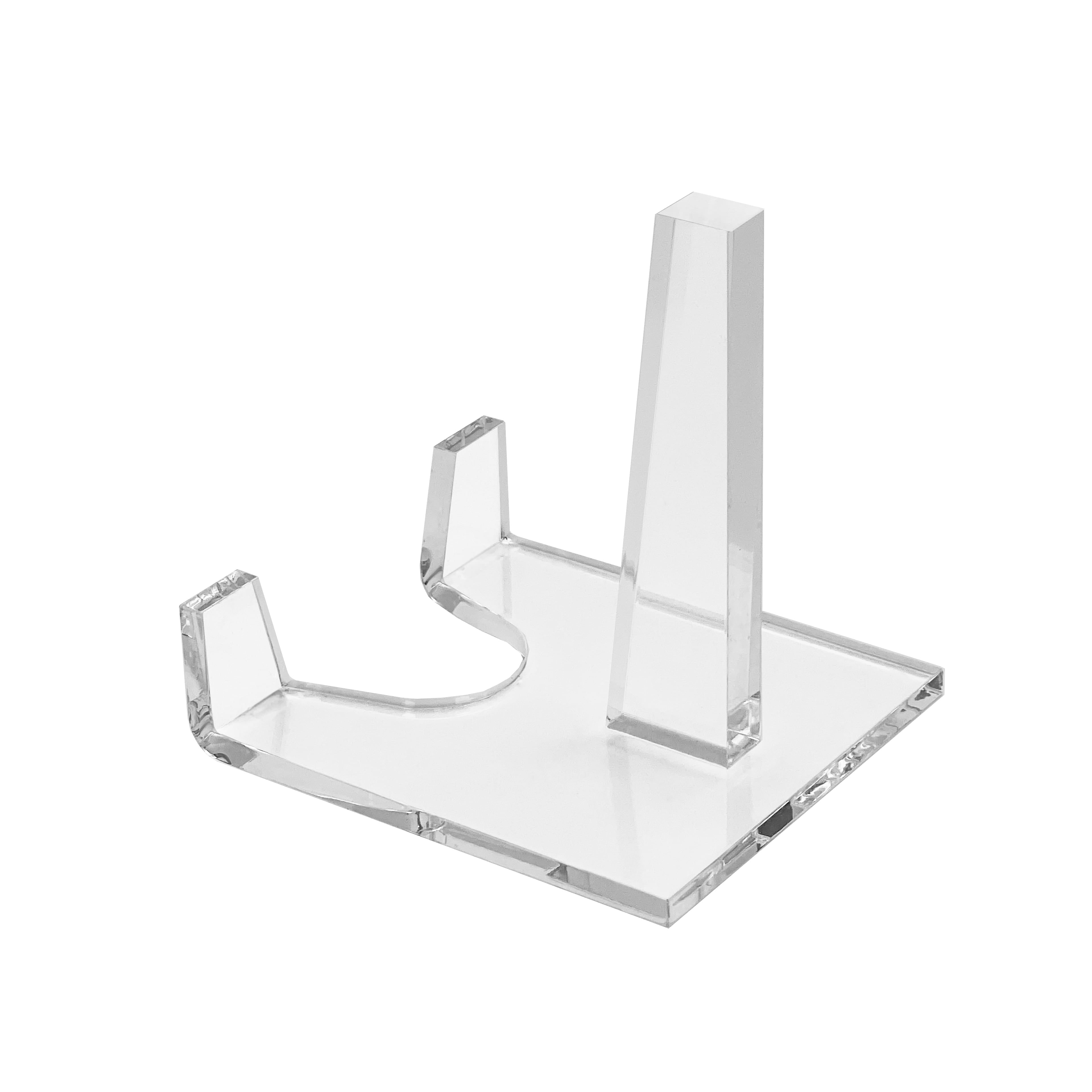 3" Clear Post Easels by Studio Decor – Acrylic Display Stands for Photos - Mini Art - Memorabilia & Collectibles - Freestanding Design - 10 Pack