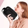 thumbnail image 5 of Small Wristlet Wallets for Women, Quilted Nylon Wallet Purse RFID Zipper Clutch for Travel Card Phone Organizer (Black), 5 of 6